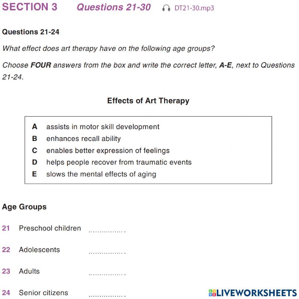 Hacker IELTS Listening - Diagnostic Test - Section 3