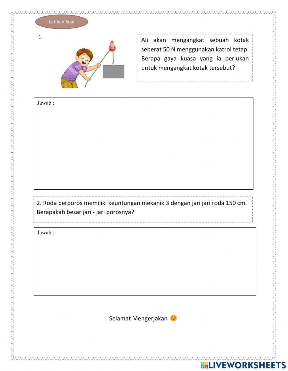 LKPD Usaha dan Pesawat Sederhana 2