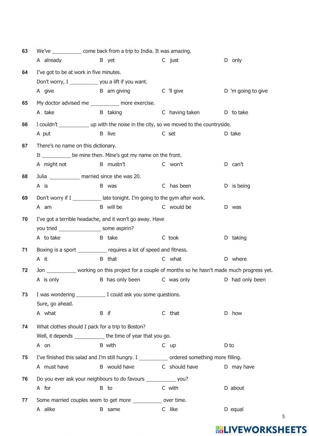Level Test (General English)