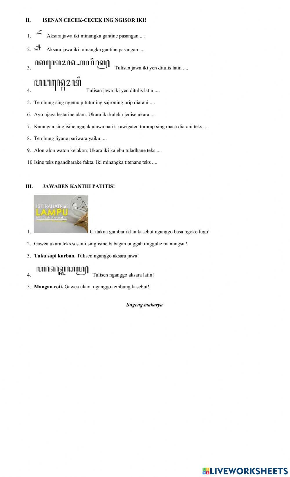 Remedial bahasa jawa ph i semester i