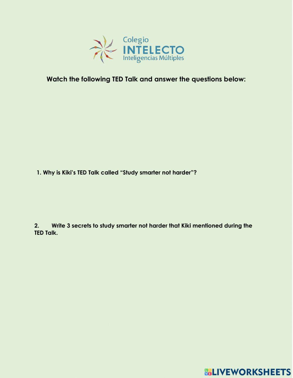 Study smarter not harder