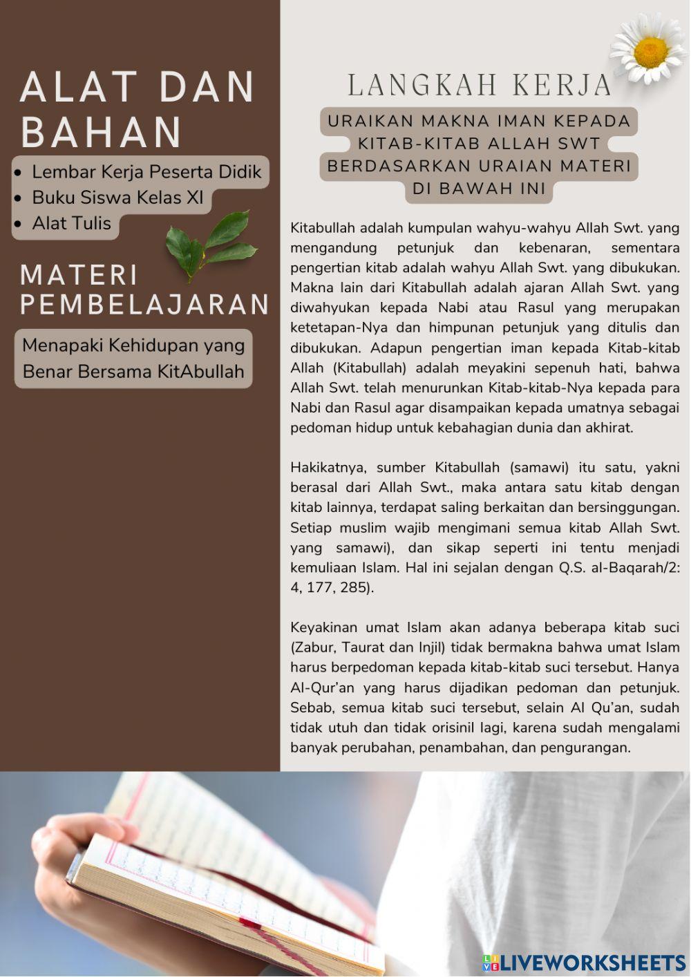 Menapaki Kehidupan  yang Benar Bersama Kitabullah