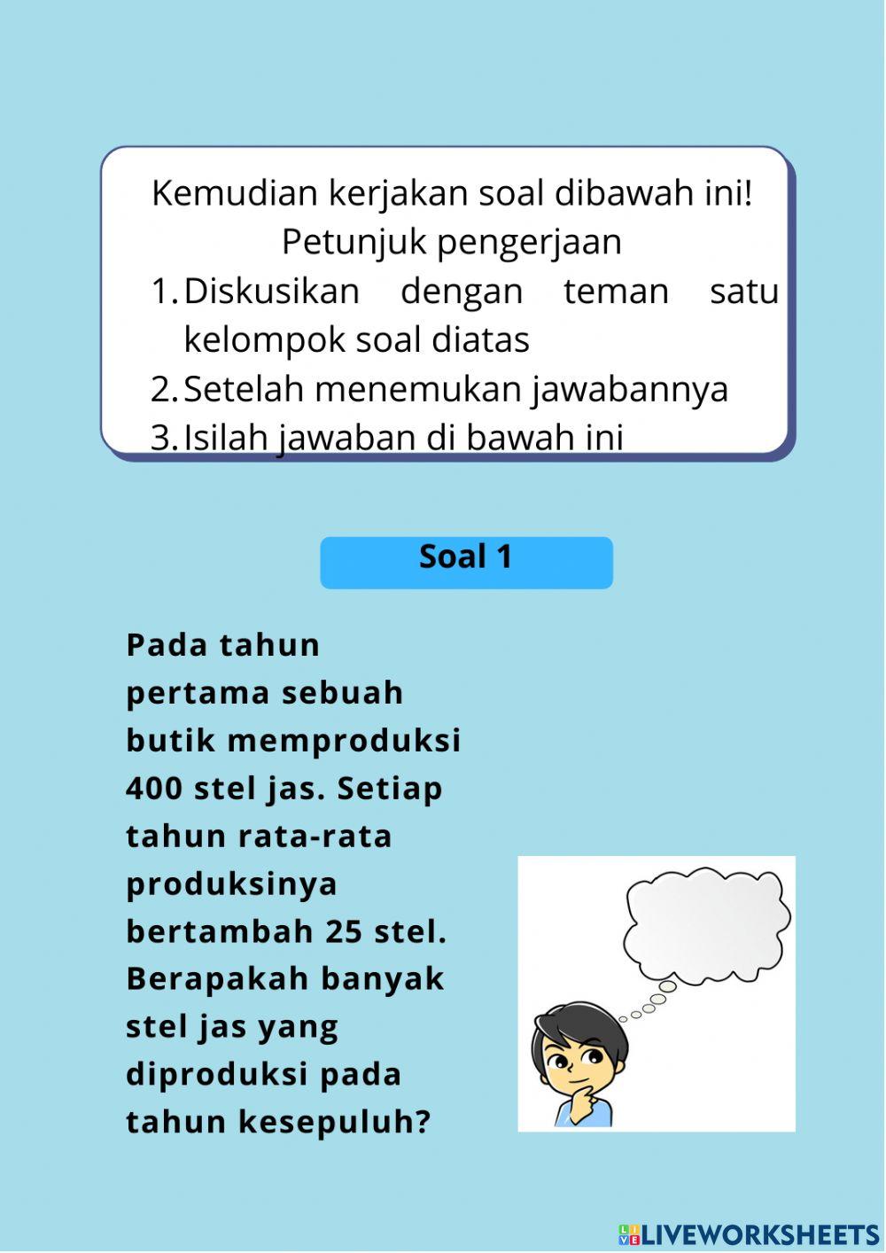 LKPD 1 Barisan Aritmatika