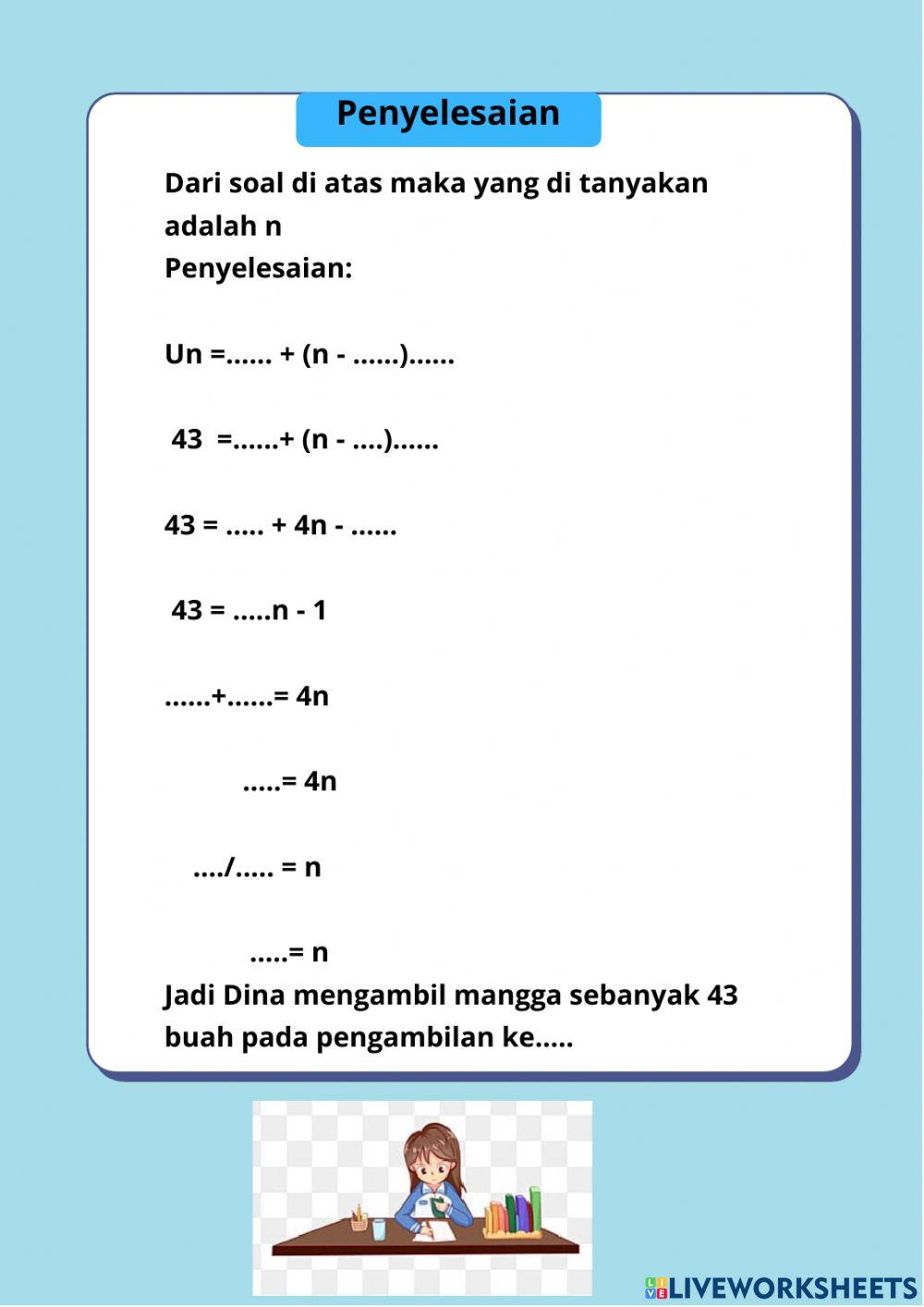 LKPD 1 Barisan Aritmatika