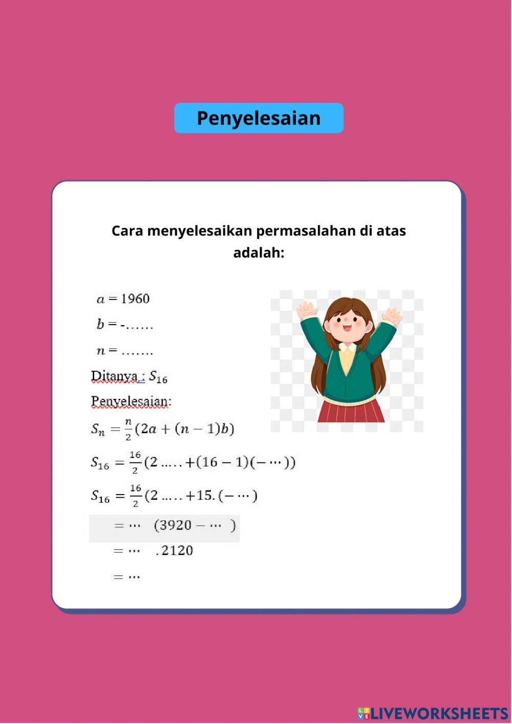 LKPD 2 Deret Aritmatika
