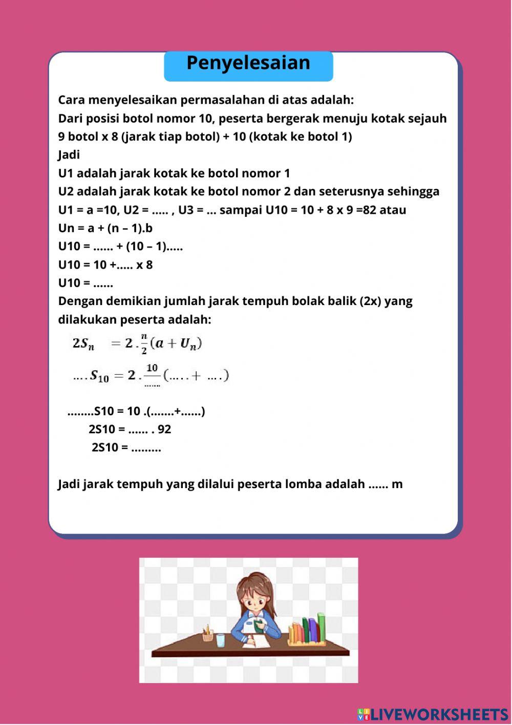 LKPD 2 Deret Aritmatika