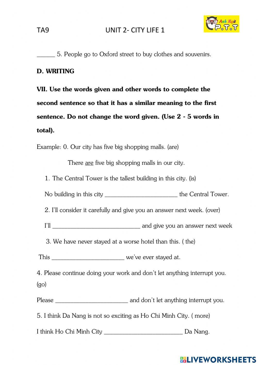 Ta9 unit 2 city life-1