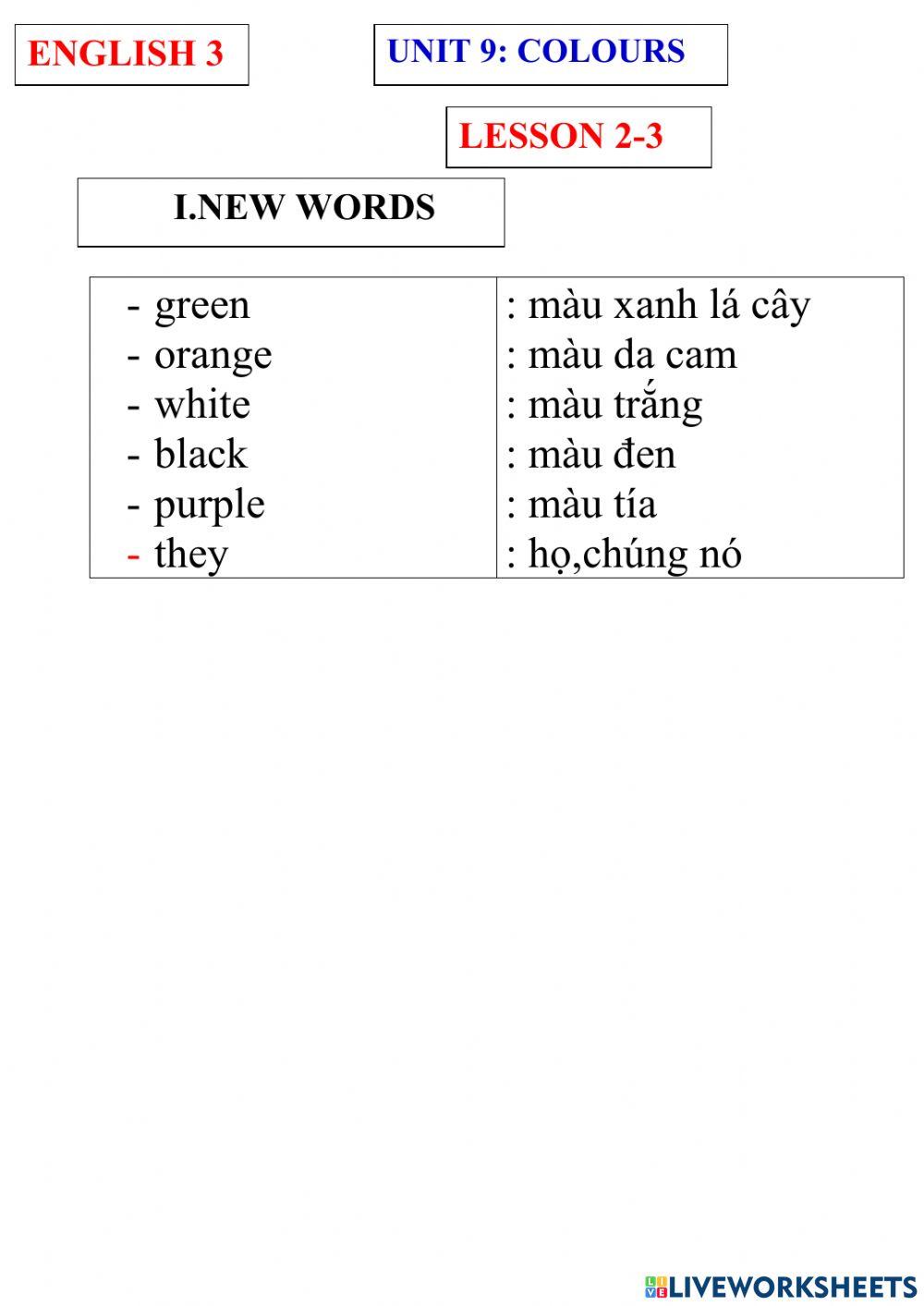 English 3- unit 9- lesson 2-3