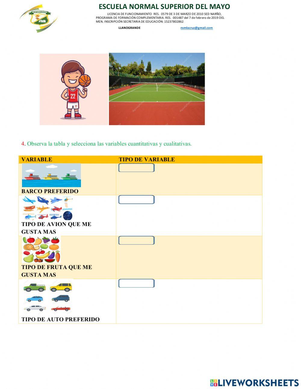 Variable cualitativa y cuantitativa