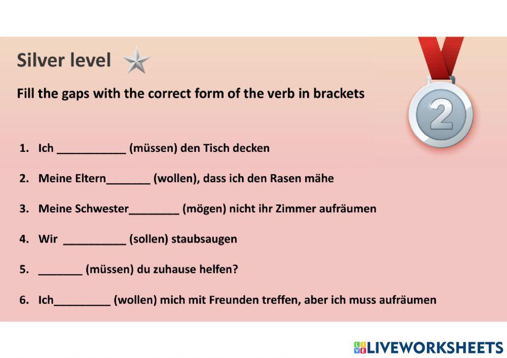 Modalverben und Hausarbeit