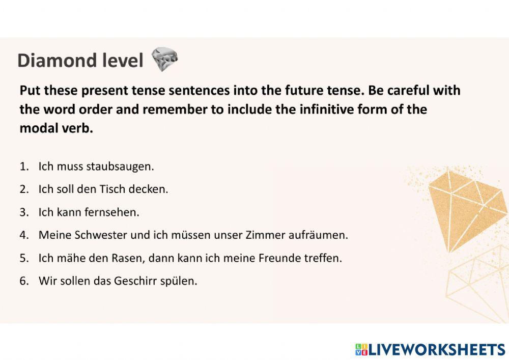 Modalverben und Hausarbeit