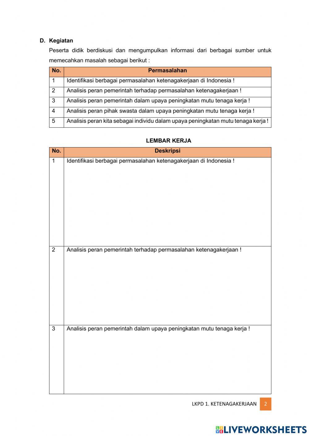 LKPD 2. Ketenagakerjaan