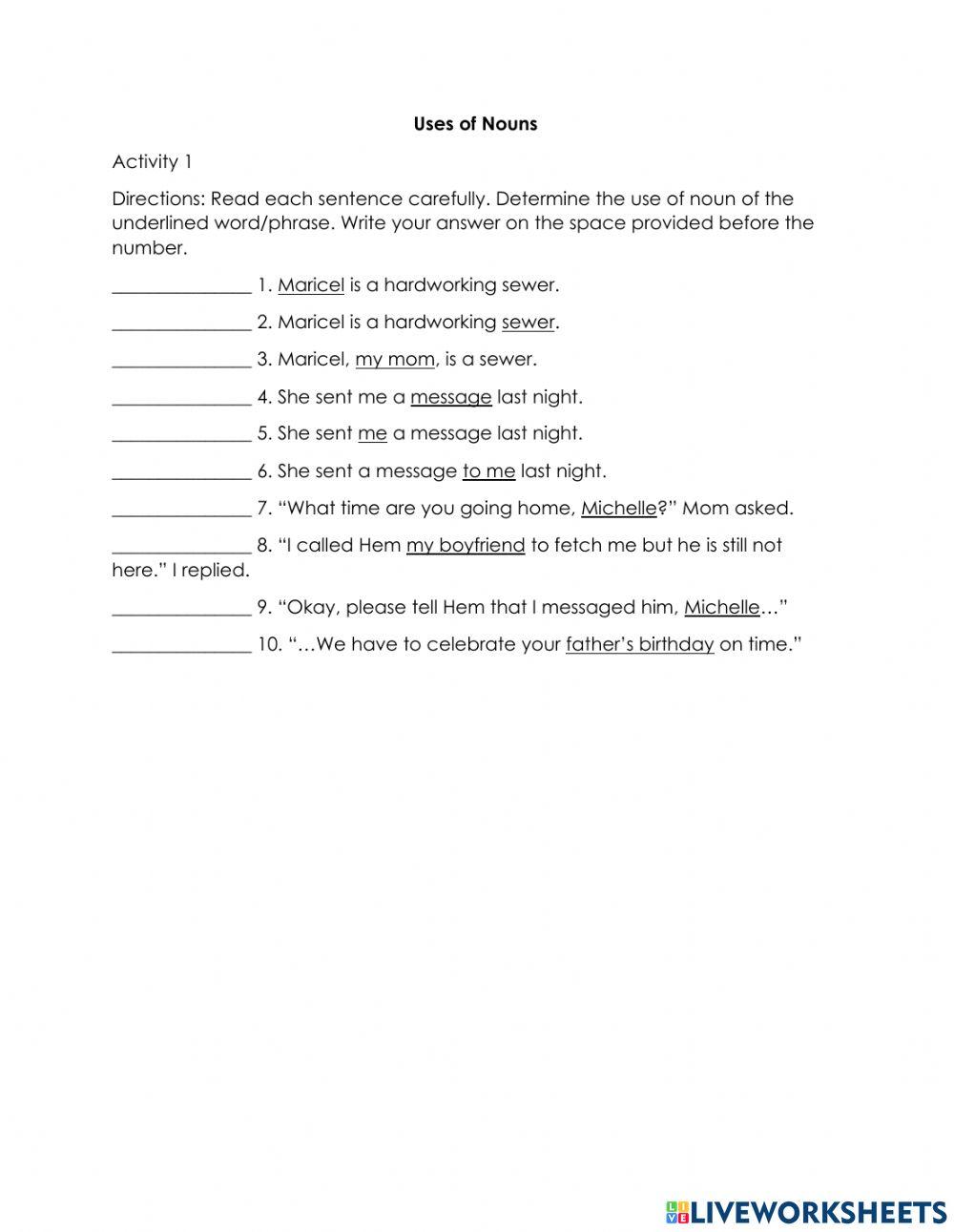 Kinds Of Nouns Worksheet Live Worksheets 40% OFF Kinds Of Nouns Worksheet Live Worksheets 40% OFF