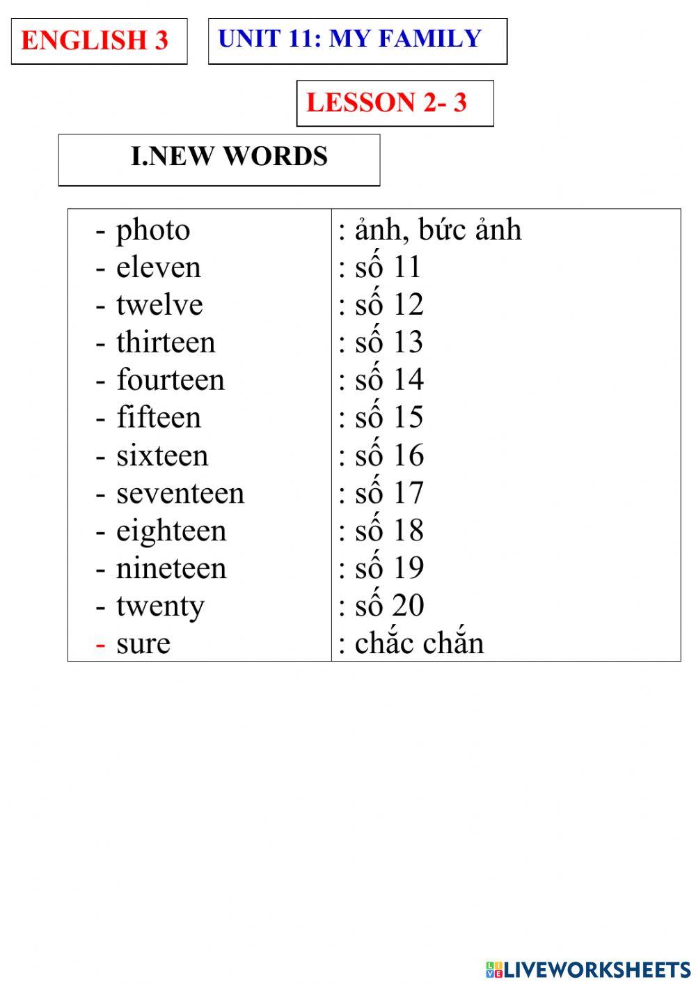 English 3- unit 11- lesson 2-3