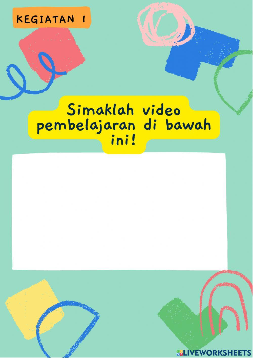 LKPD Tema 2 Subtema 2 Pembelajaran 1