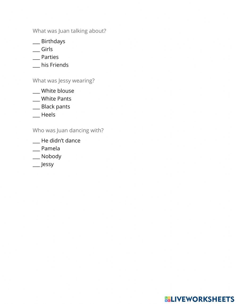 Examen pasado continuo pasado perfecto v2