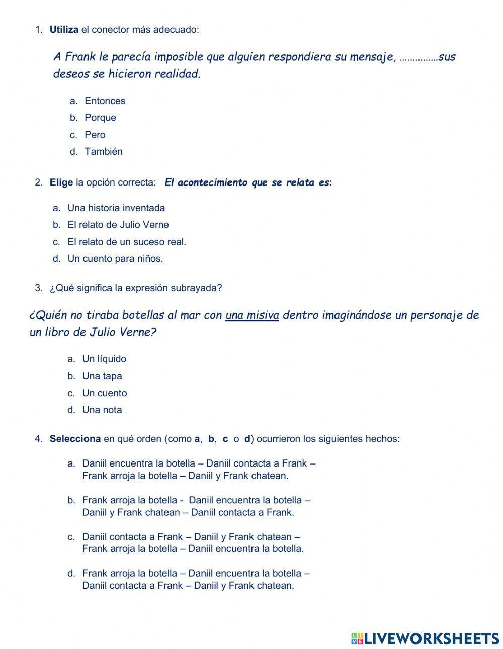 Evaluación de lengua