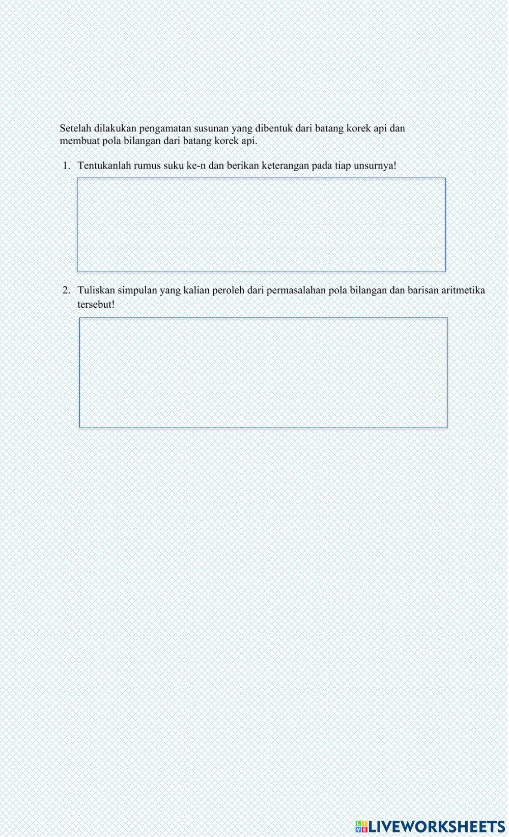 LKPD 2 Barisan Aritmetika