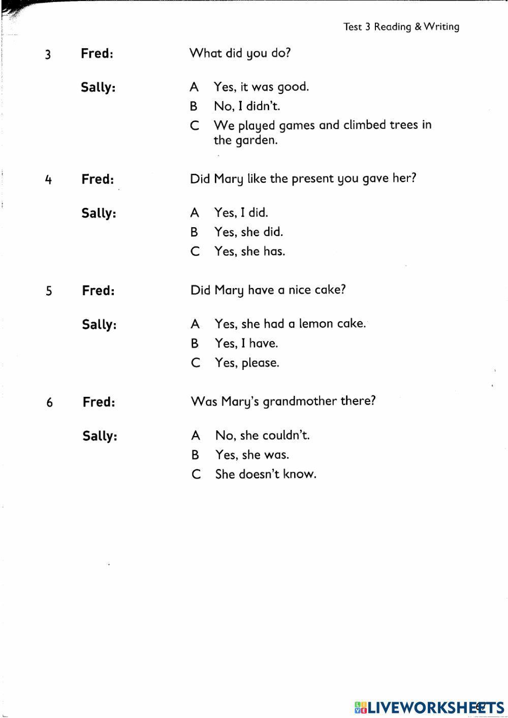 English Movers R & W