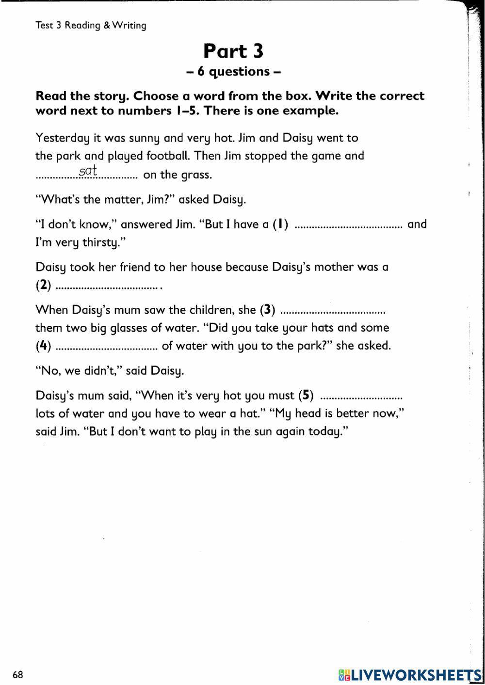 English Movers R & W