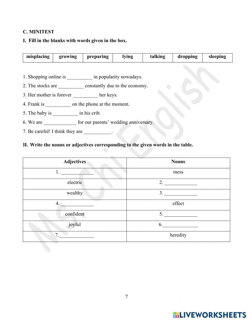 Viet teacher-S8-Week3-U1-Grammar Revision