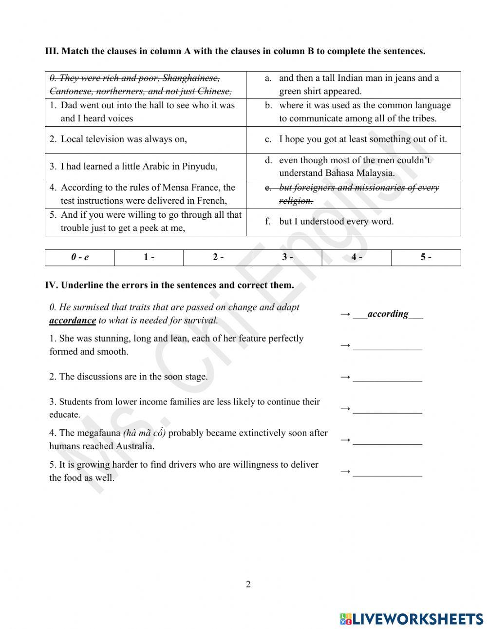 Foreign teacher-S8-Week3-U1-Vocab Revision