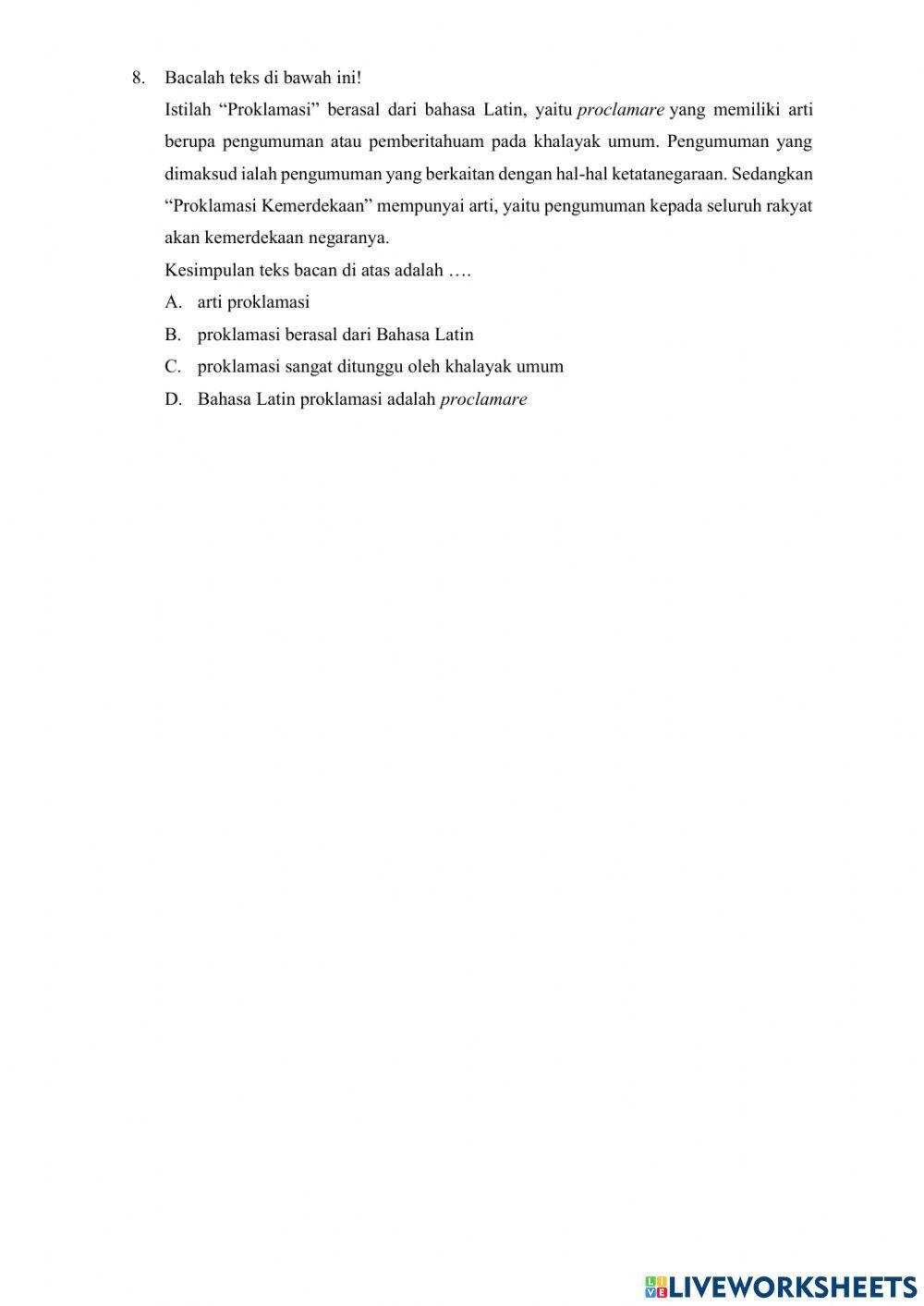 Evaluasi Tema 2 Sub 3 Pb 1