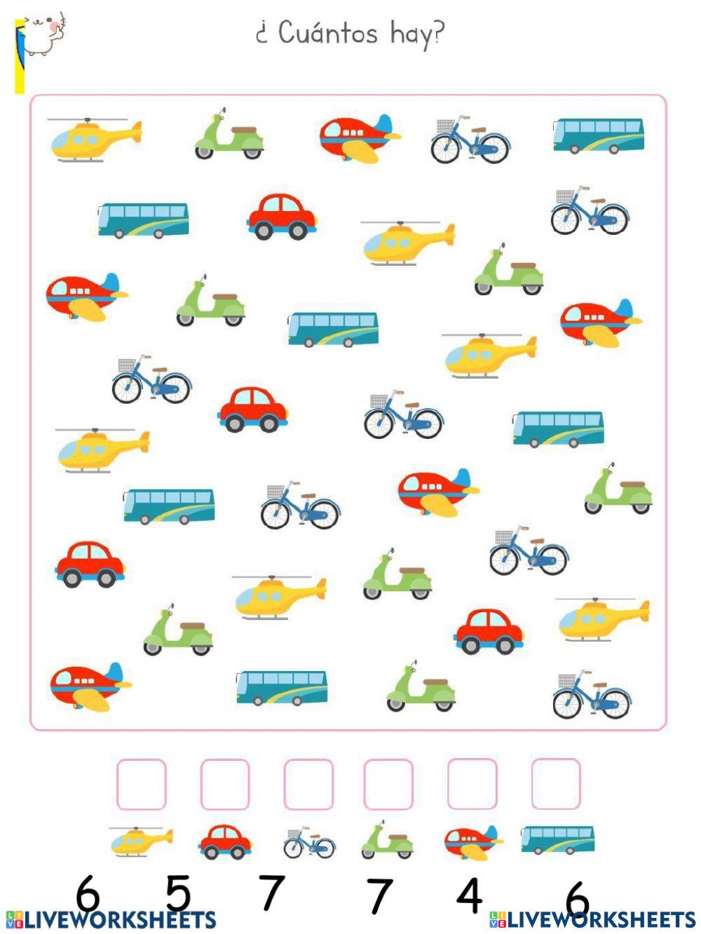 Cuenta y selecciona el número