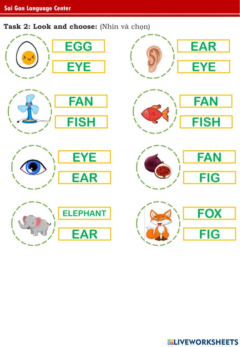 First friend - Letter E, F