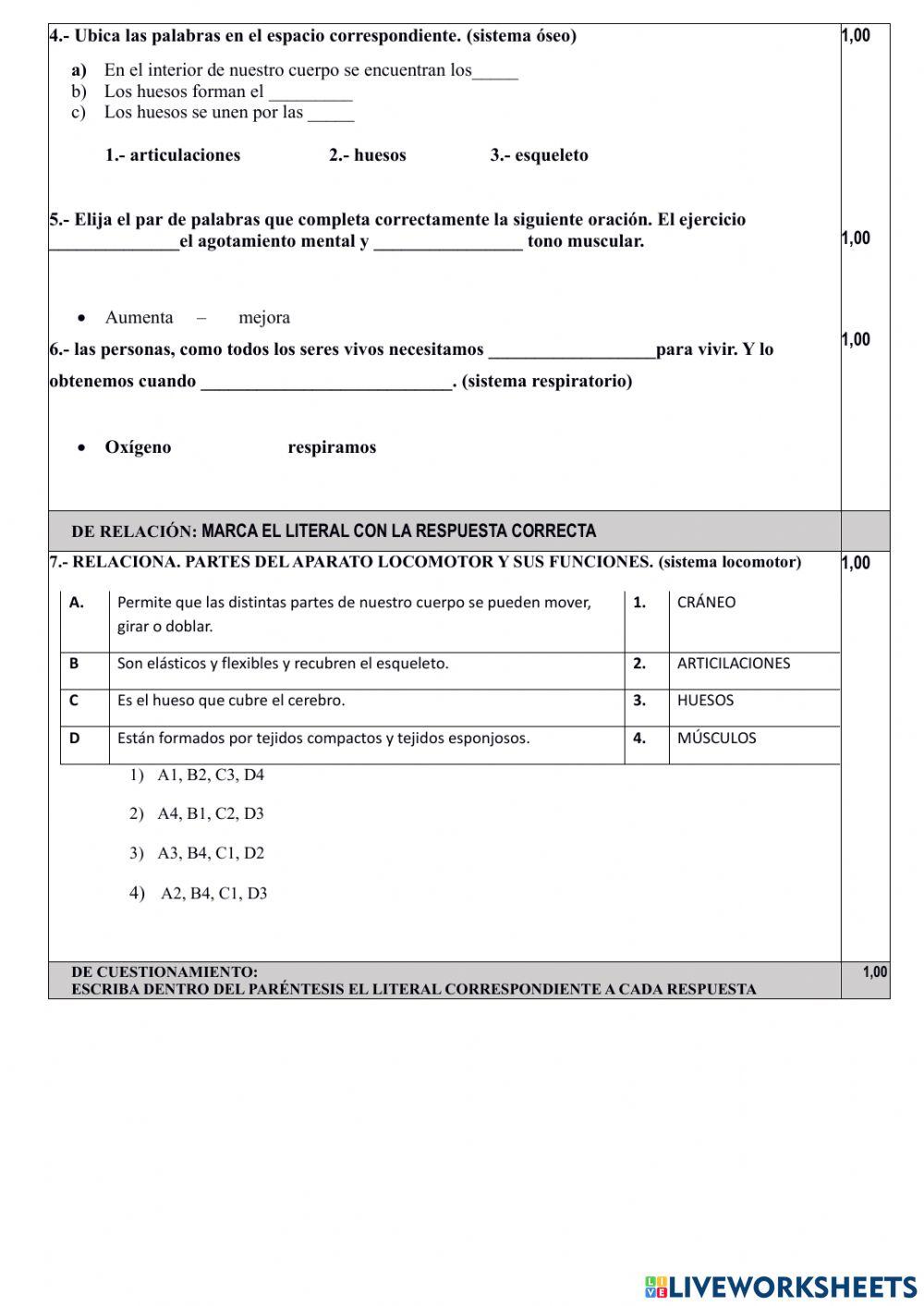 Evaluacion quimestral