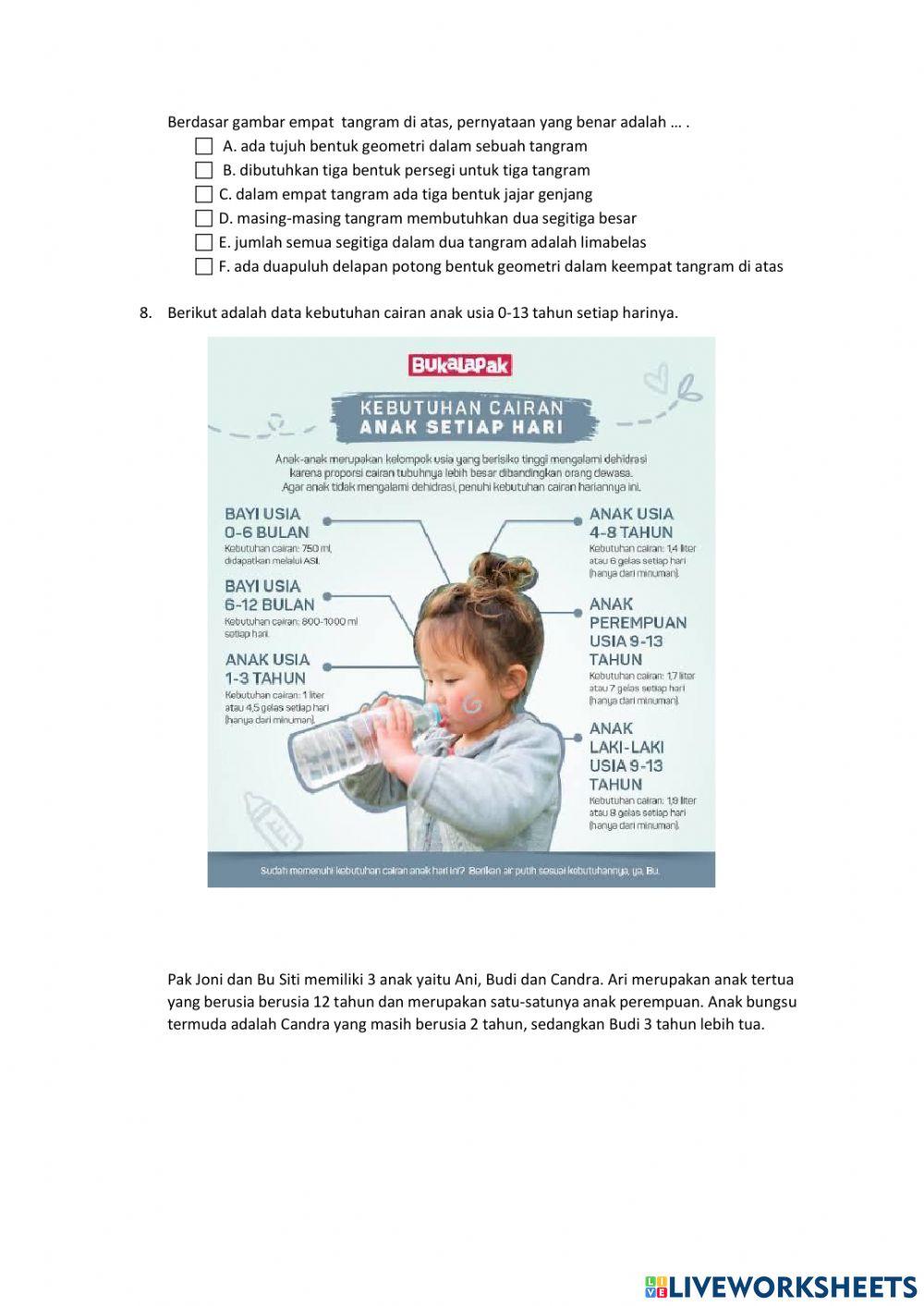 Latihan ANBK Numerasi