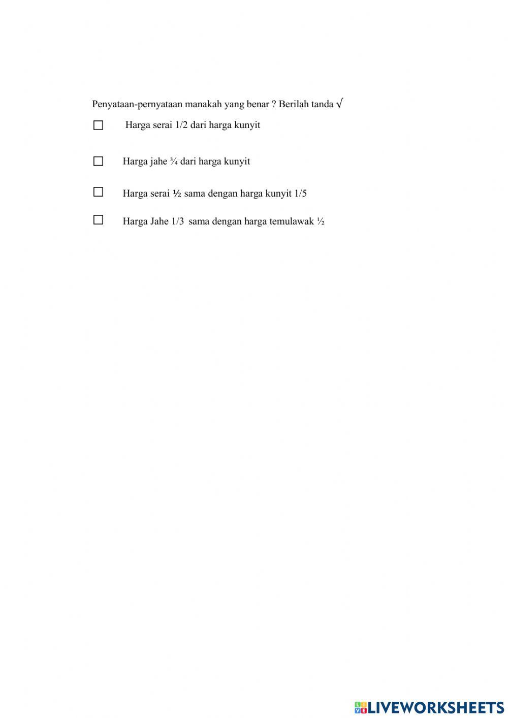 Latihan ANBK Numerasi