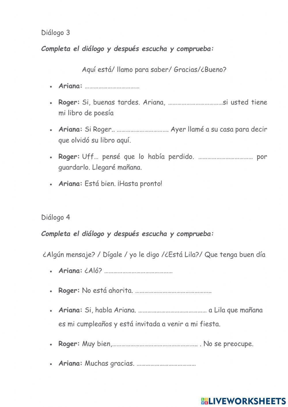 Haciendo llamadas telefónicas