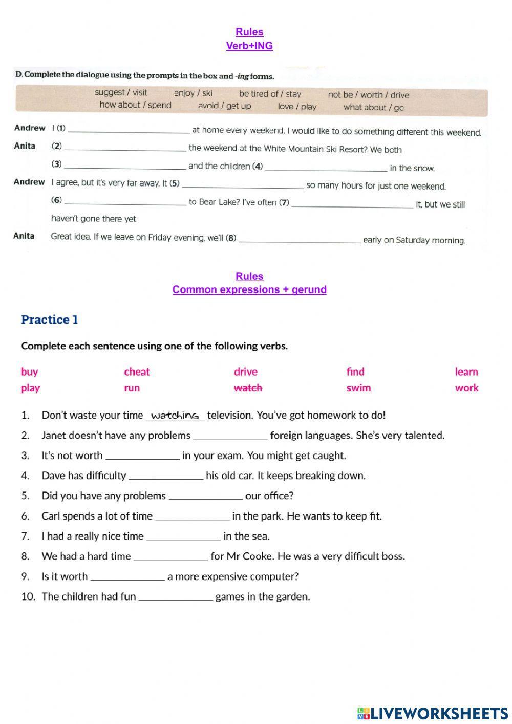 Gerund-Full Infinitive-Bare Infinitive (P1)