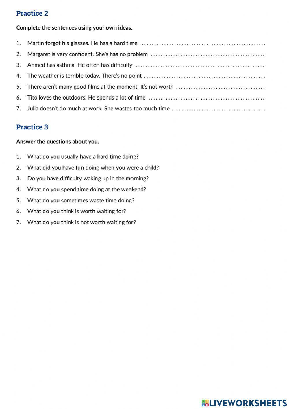 Gerund-Full Infinitive-Bare Infinitive (P1)