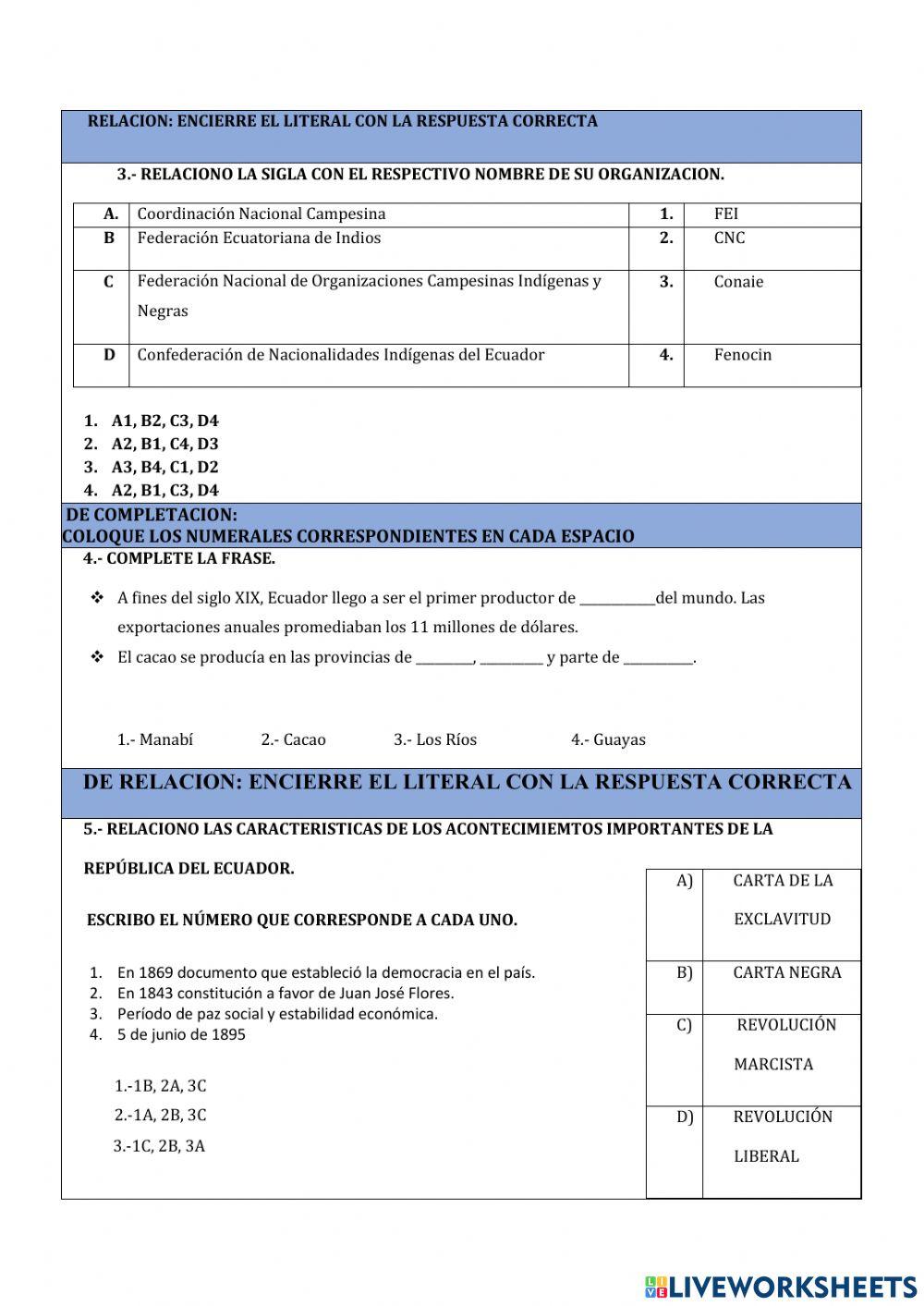 Revolución liberal liderada por Eloy Alfaro