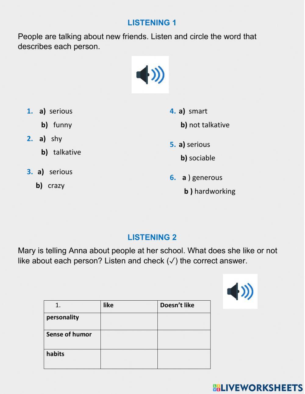 adjectives of personality