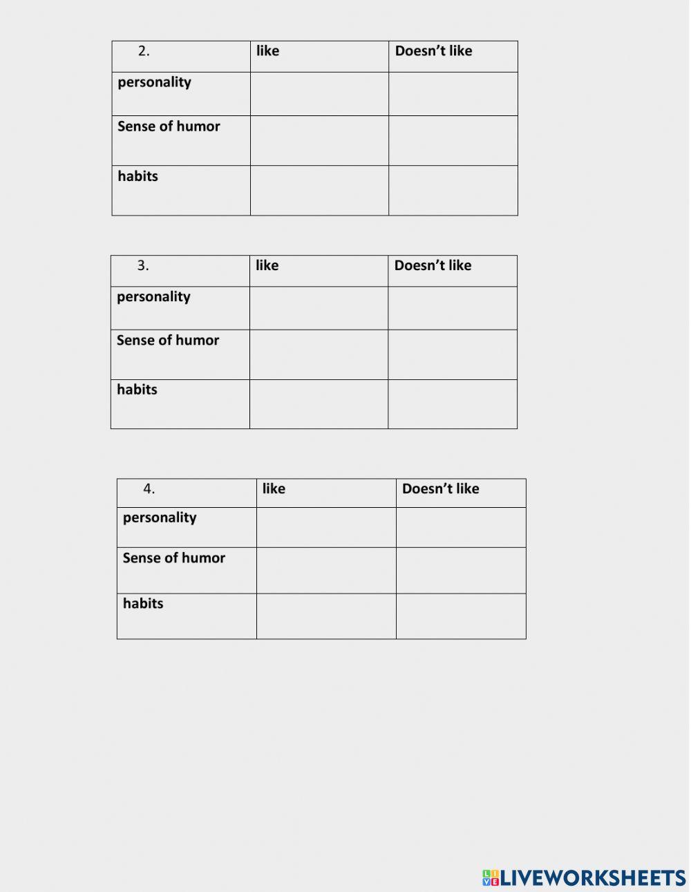 adjectives of personality