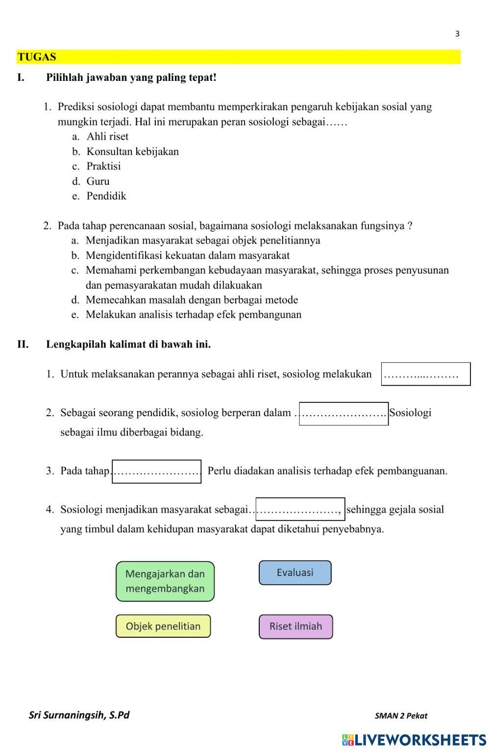 LKPD Sosiologi Kelas X-KB3