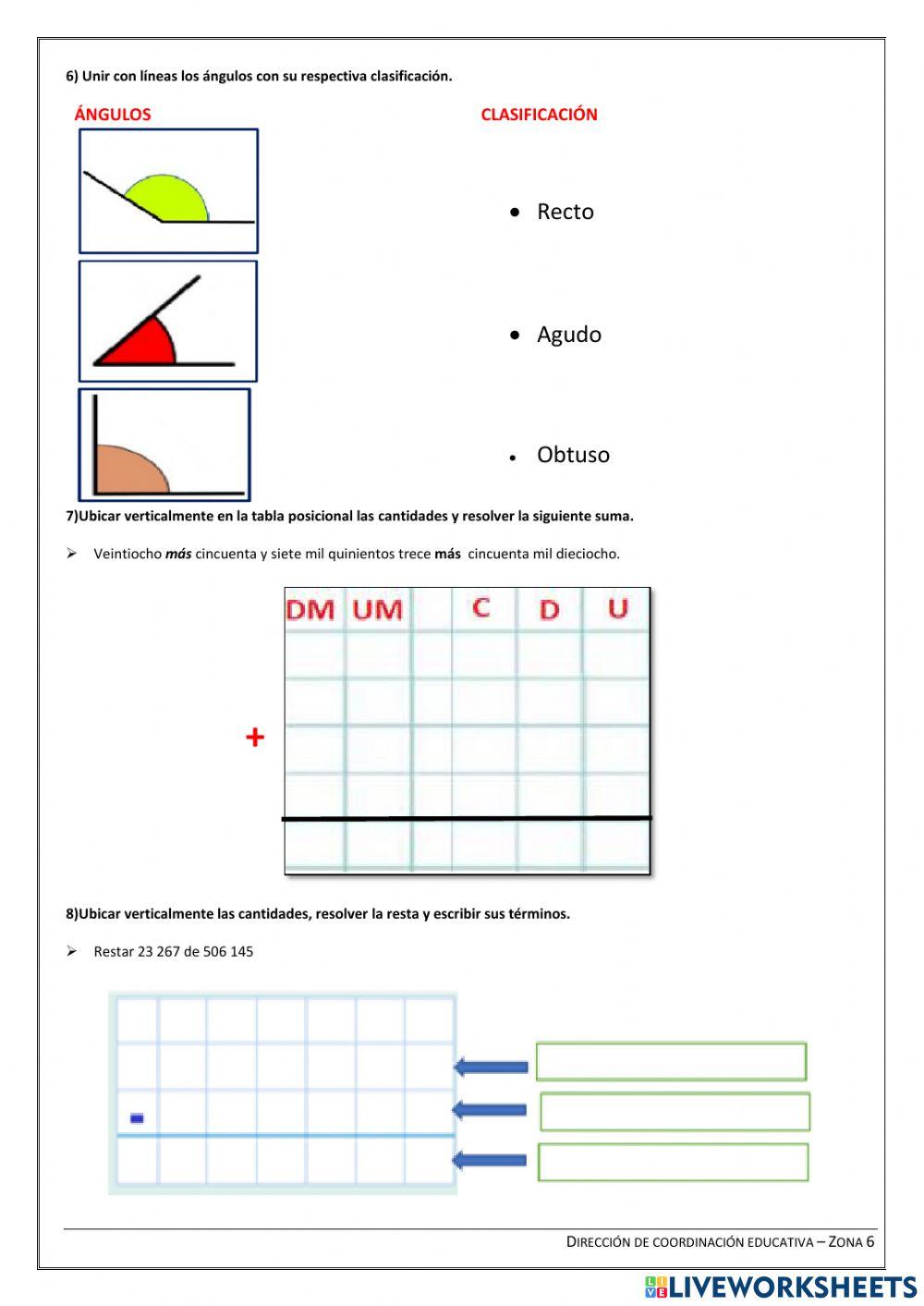 MATEMÁTICAS-EXAMEN 1° QUIMESTRE