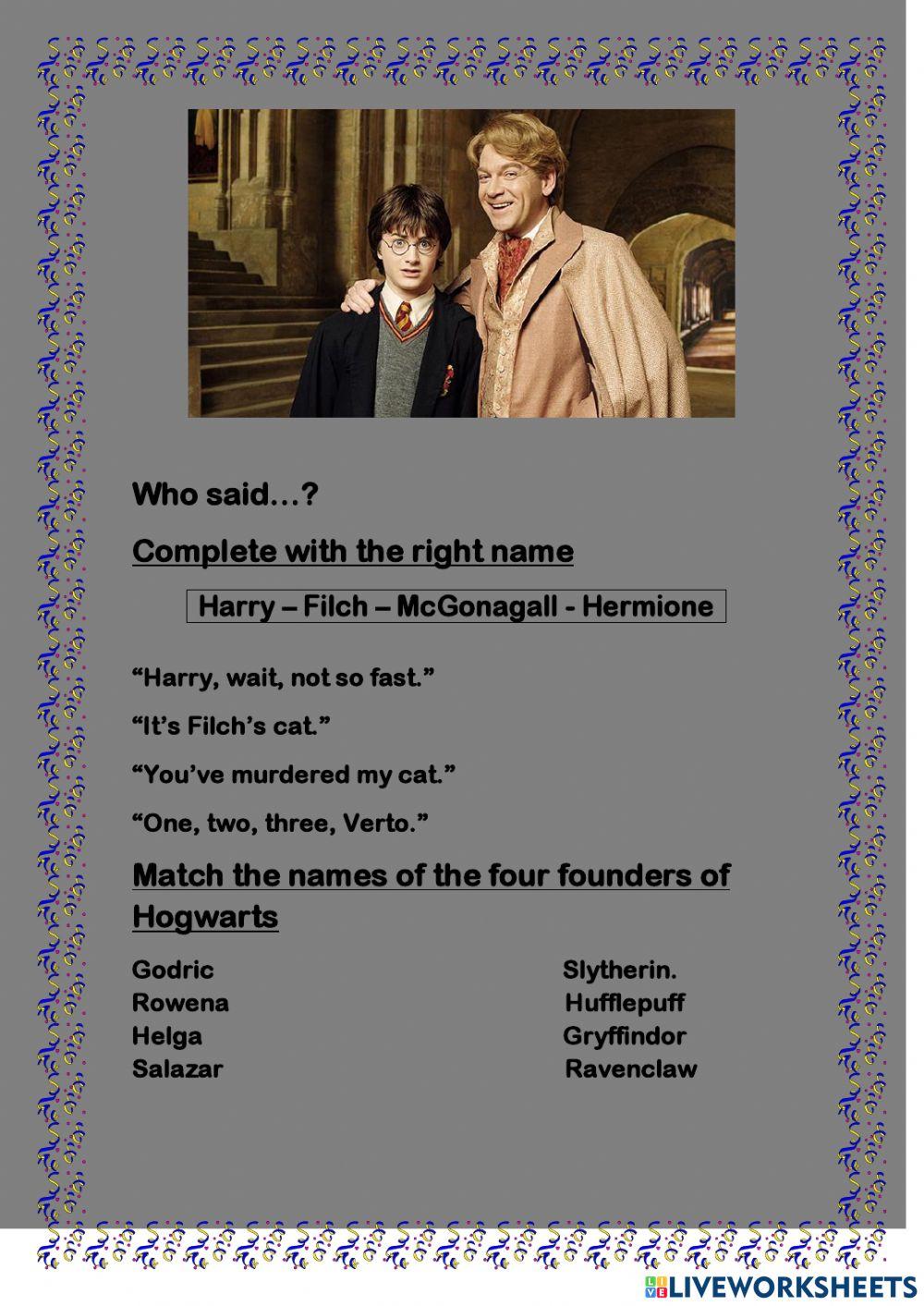 Harry Potter and the chamber of secrets