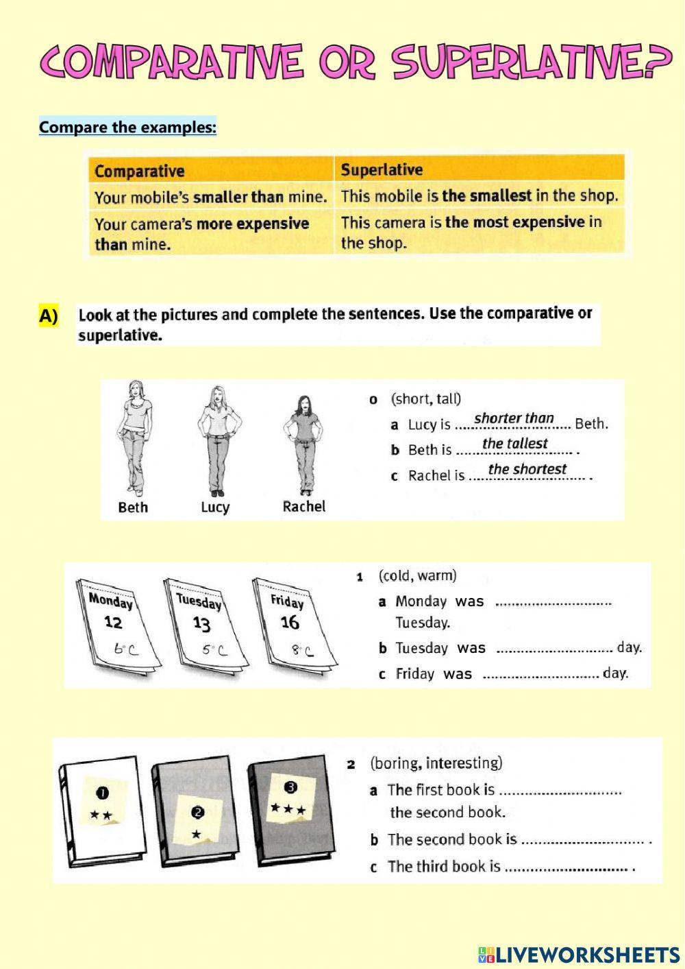 Comparative or Superlative?