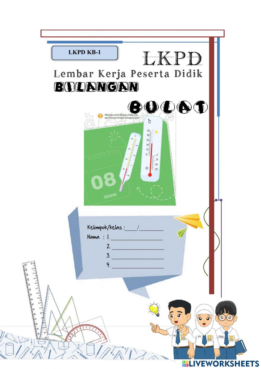 LKPD Bilangan  BBulat
