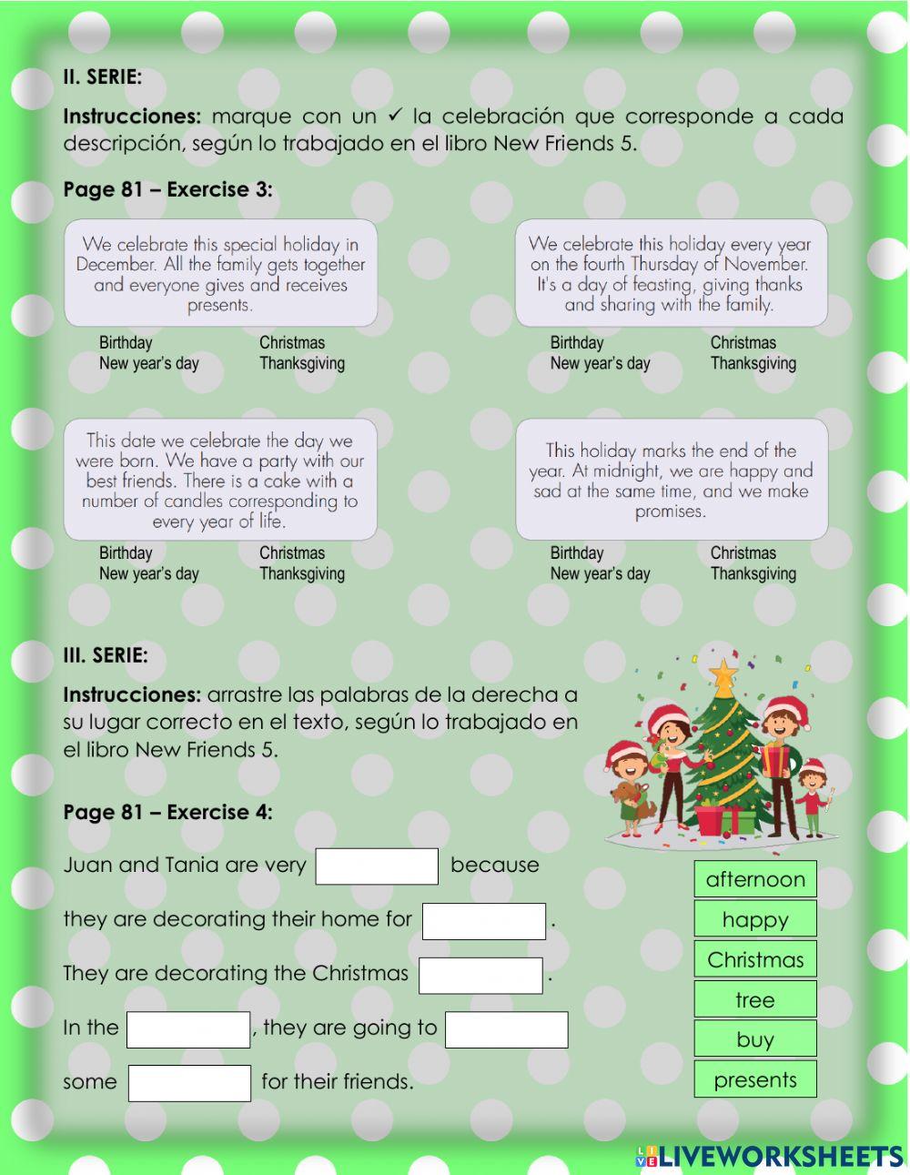 The holidays 1 - 3.3.5°