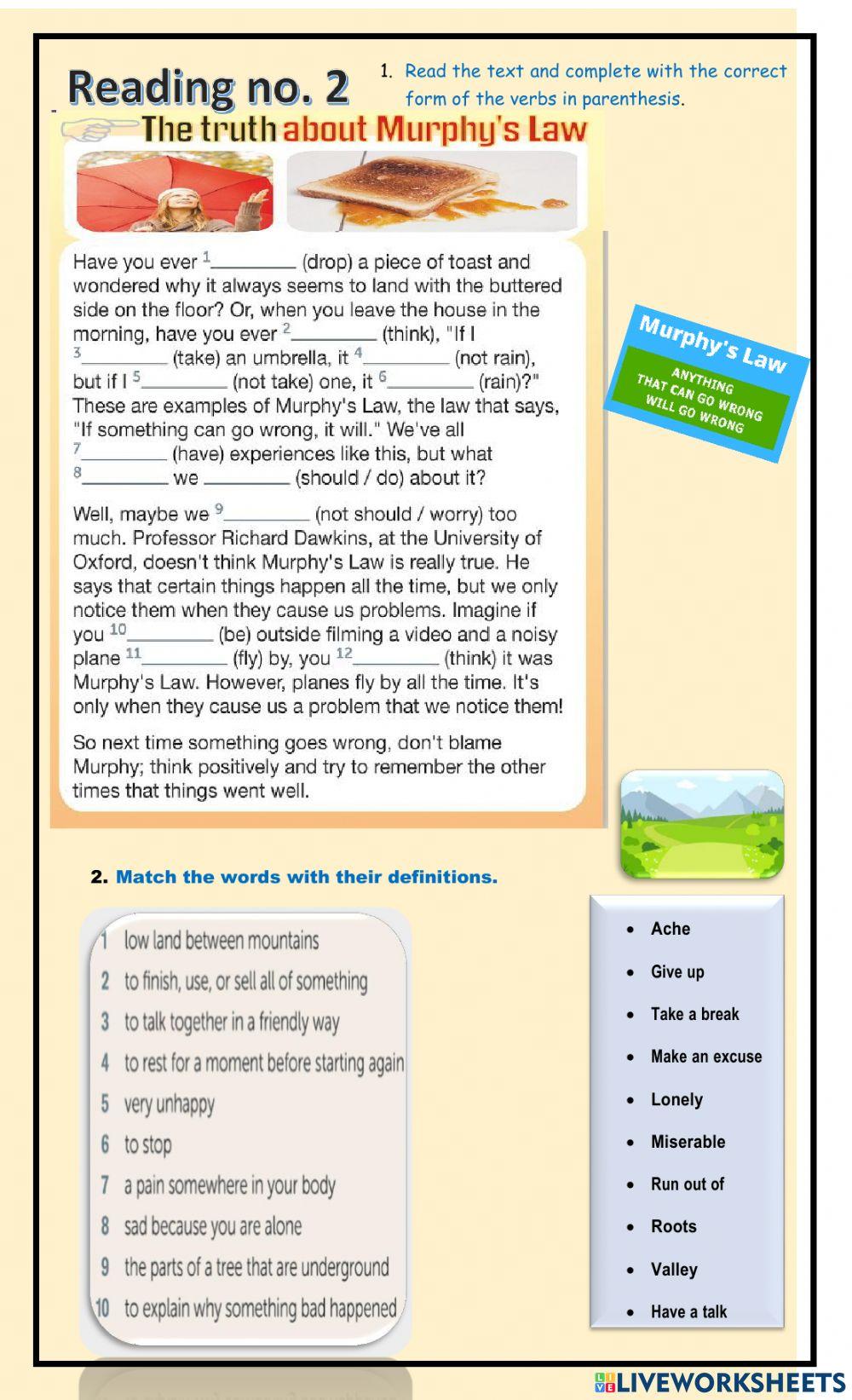The truth about Murphy's Law The truth about Murphy's Law