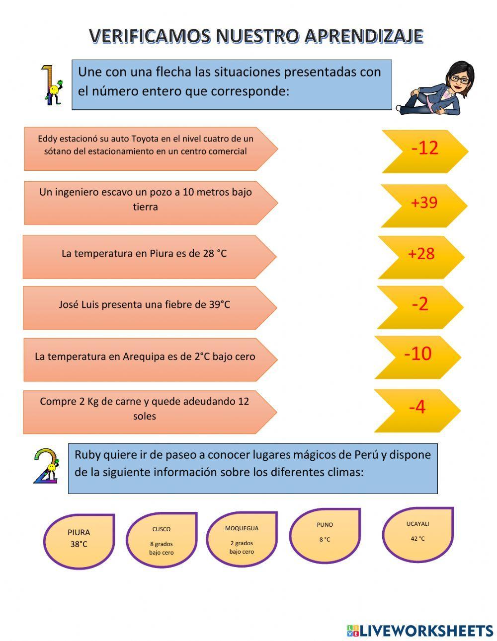 El mundo de los números enteros
