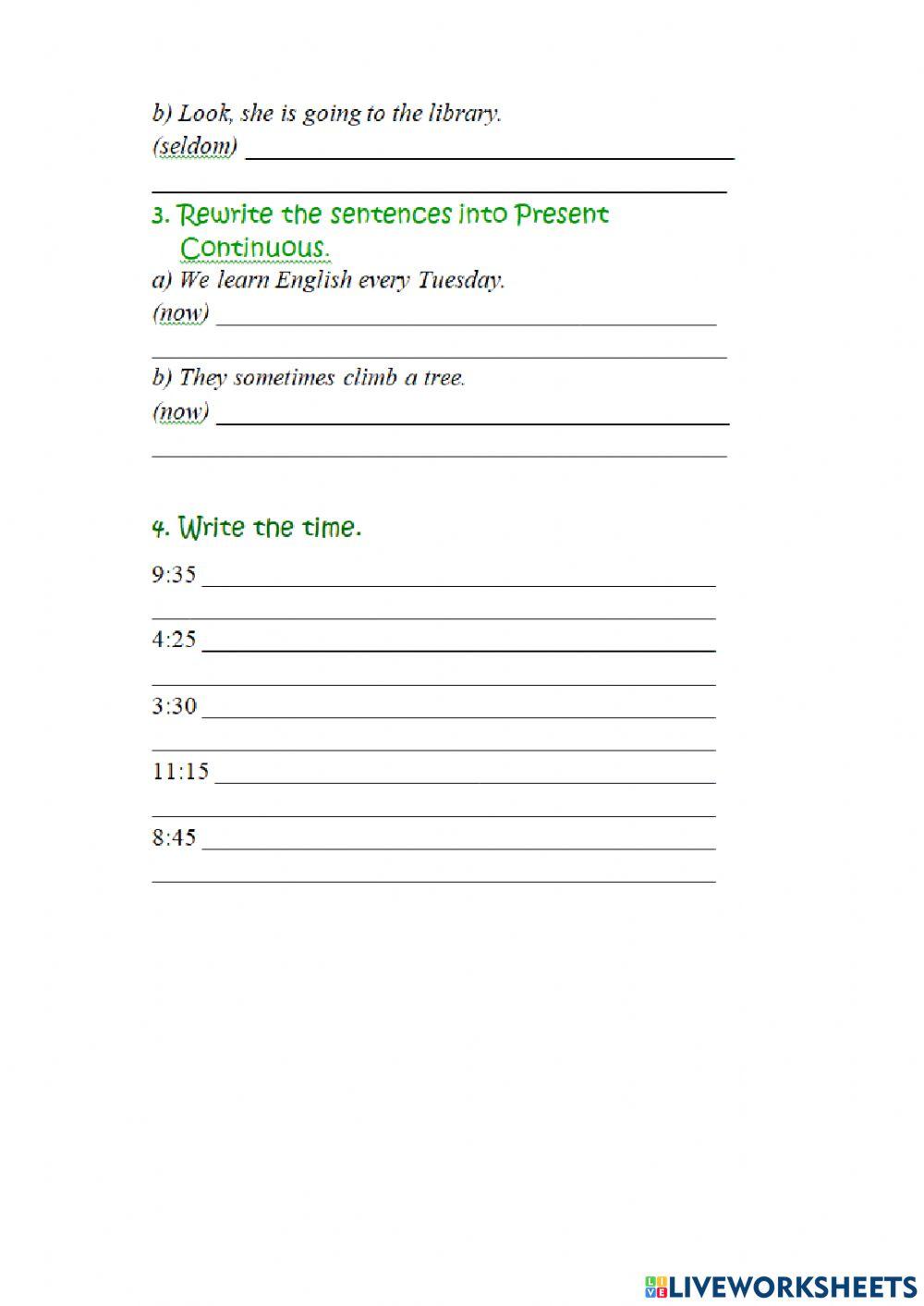 Green 2 Worksheet 23
