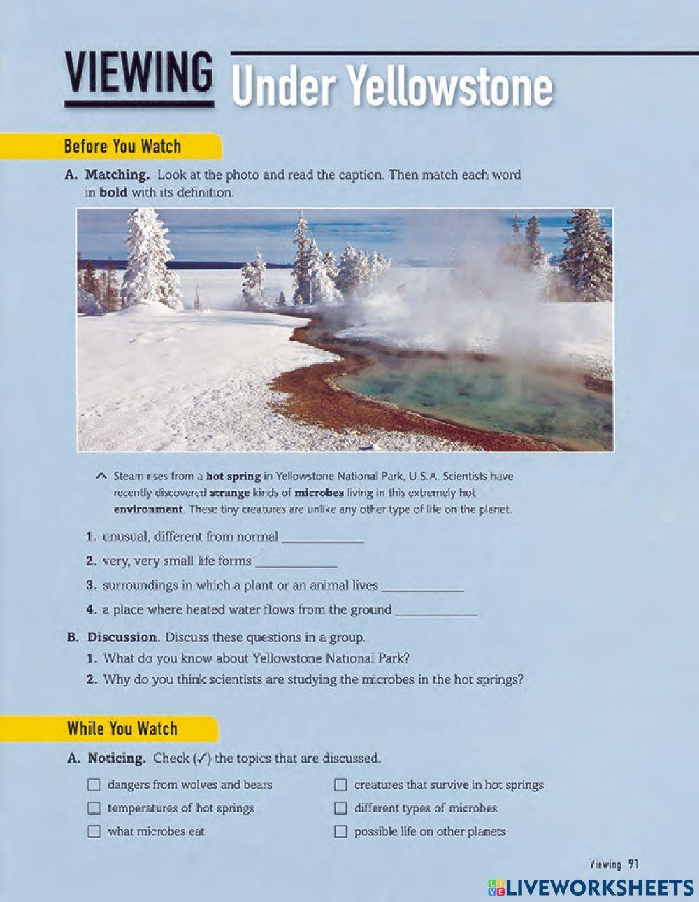 Reading explorer U6B