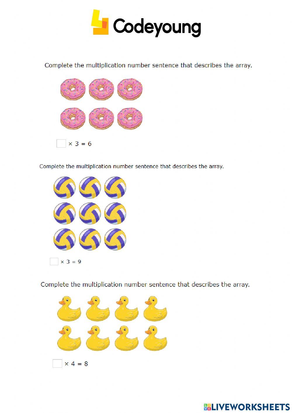Numbers online exercise for 3 | Live Worksheets