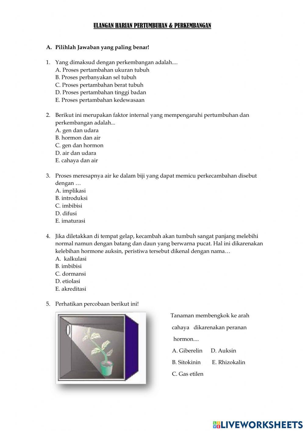 Uh pertumbuhan & perkembangan